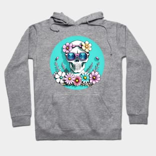 Skull and Flowers Hoodie